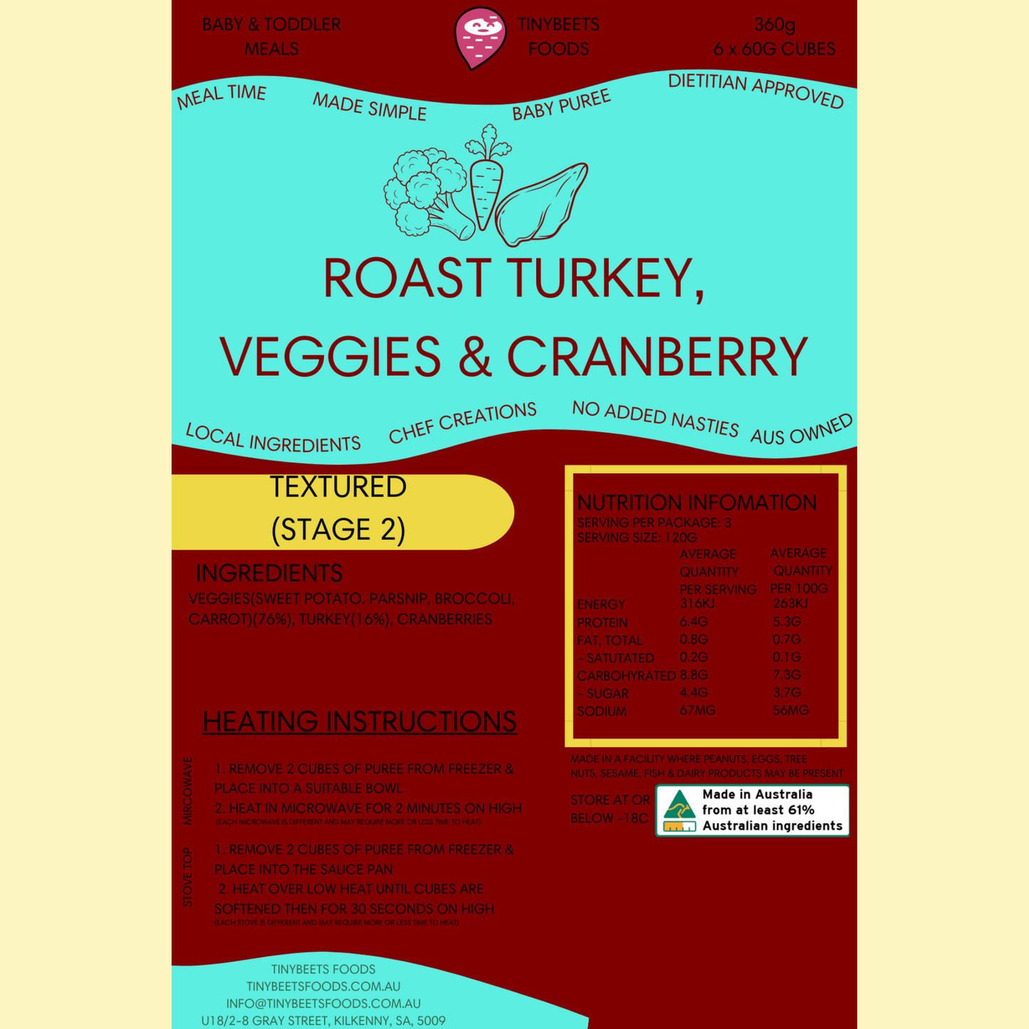 
                  
                    Roast Turkey, Veggies & Cranberries
                  
                