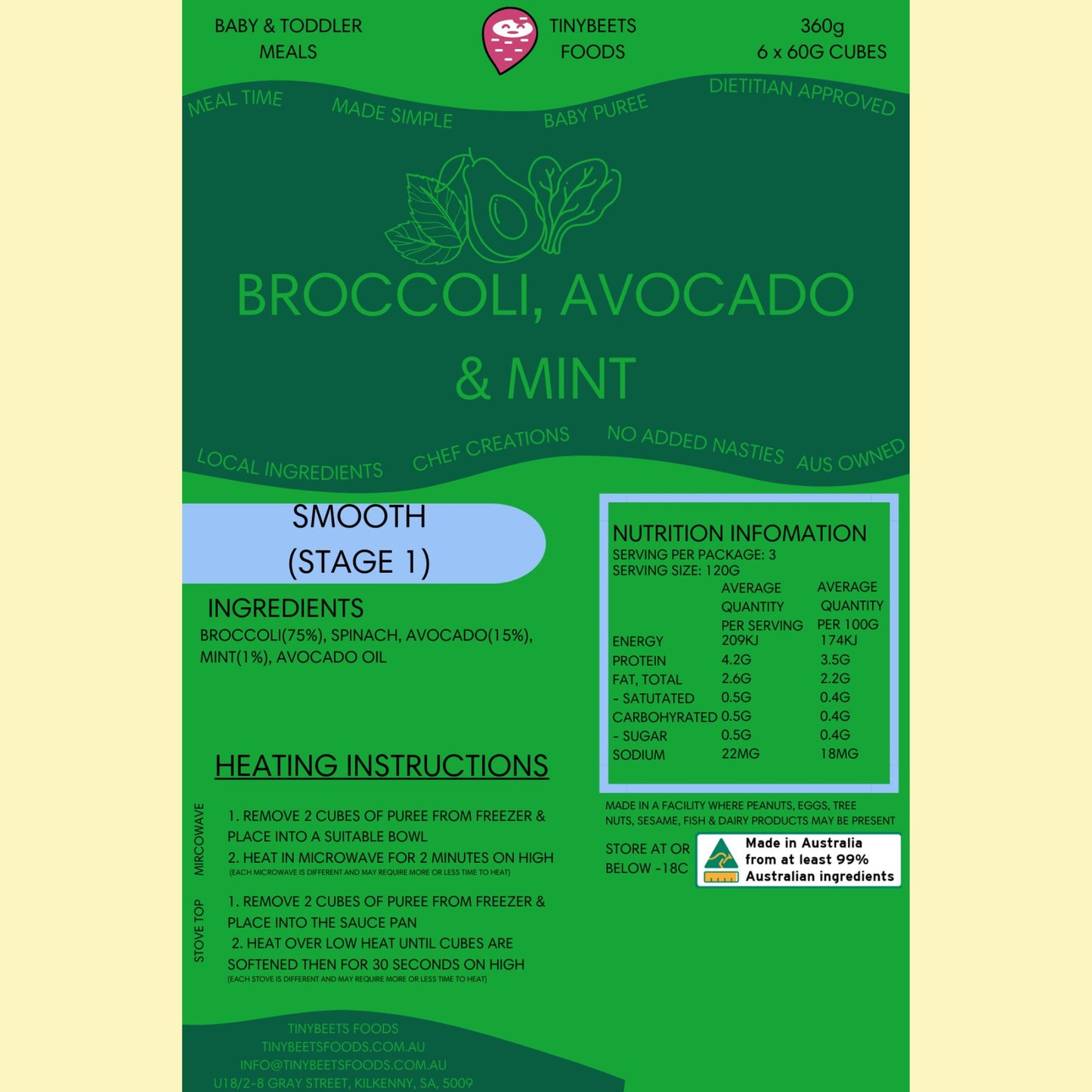 
                  
                    Broccoli, Avocado & Mint
                  
                