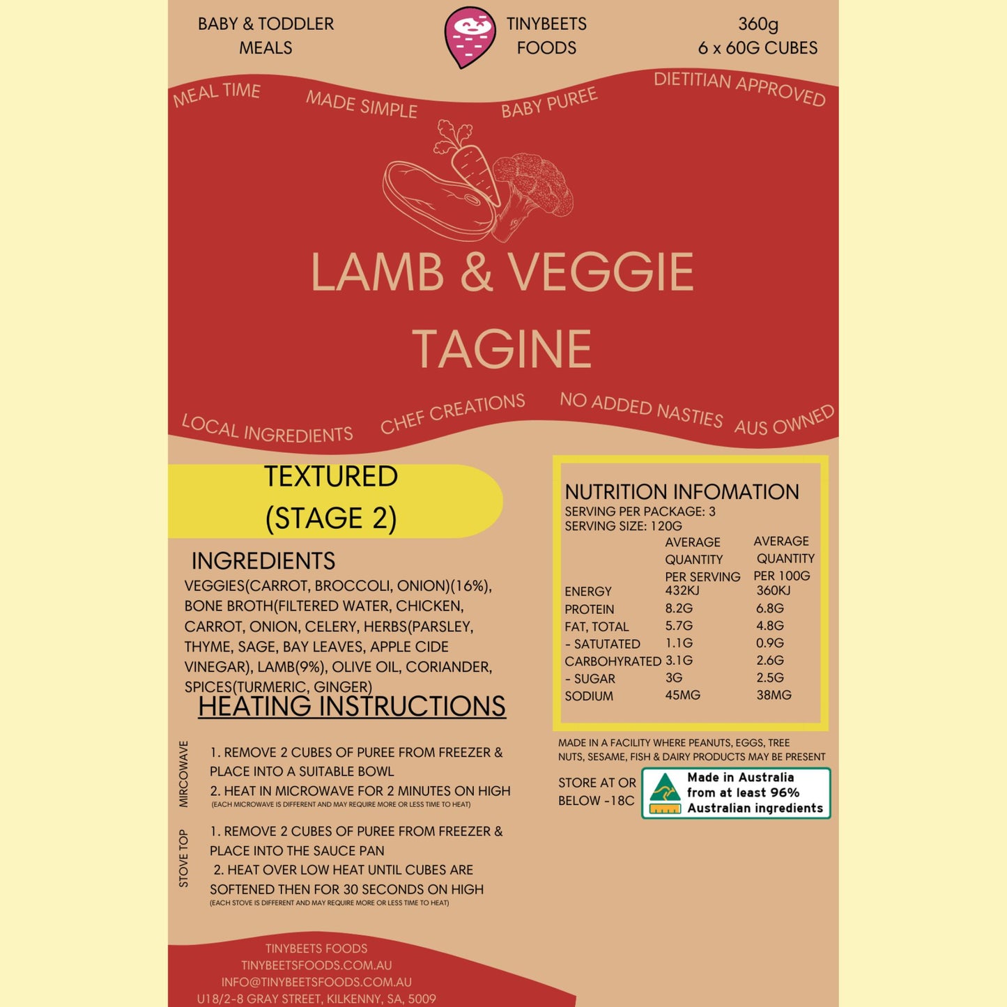 
                  
                    Lamb & Veggie Tagine
                  
                